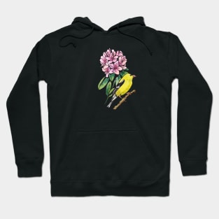 Washington State Flower and Bird Hoodie